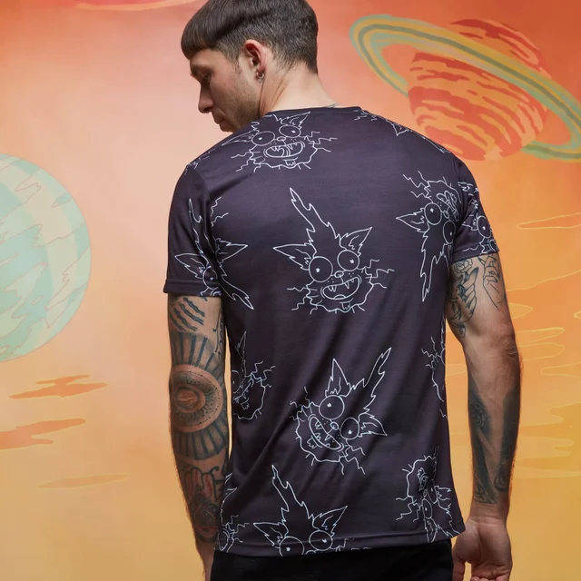 Rick & Morty Squanchy Sublimated T-Shirt - Black