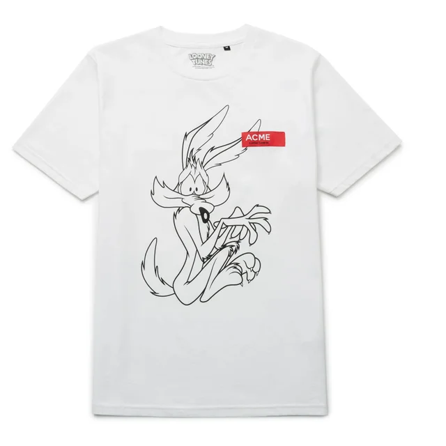 Looney Tunes ACME Capsule Wile E. Coyote Outline T-Shirt - White