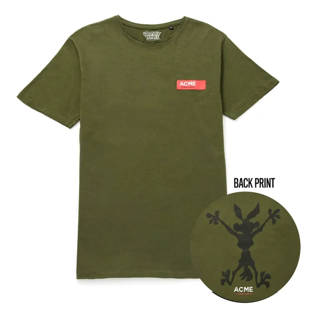 Looney Tunes ACME Capsule Wile E. Coyote Silhouette T-Shirt - Forest Green