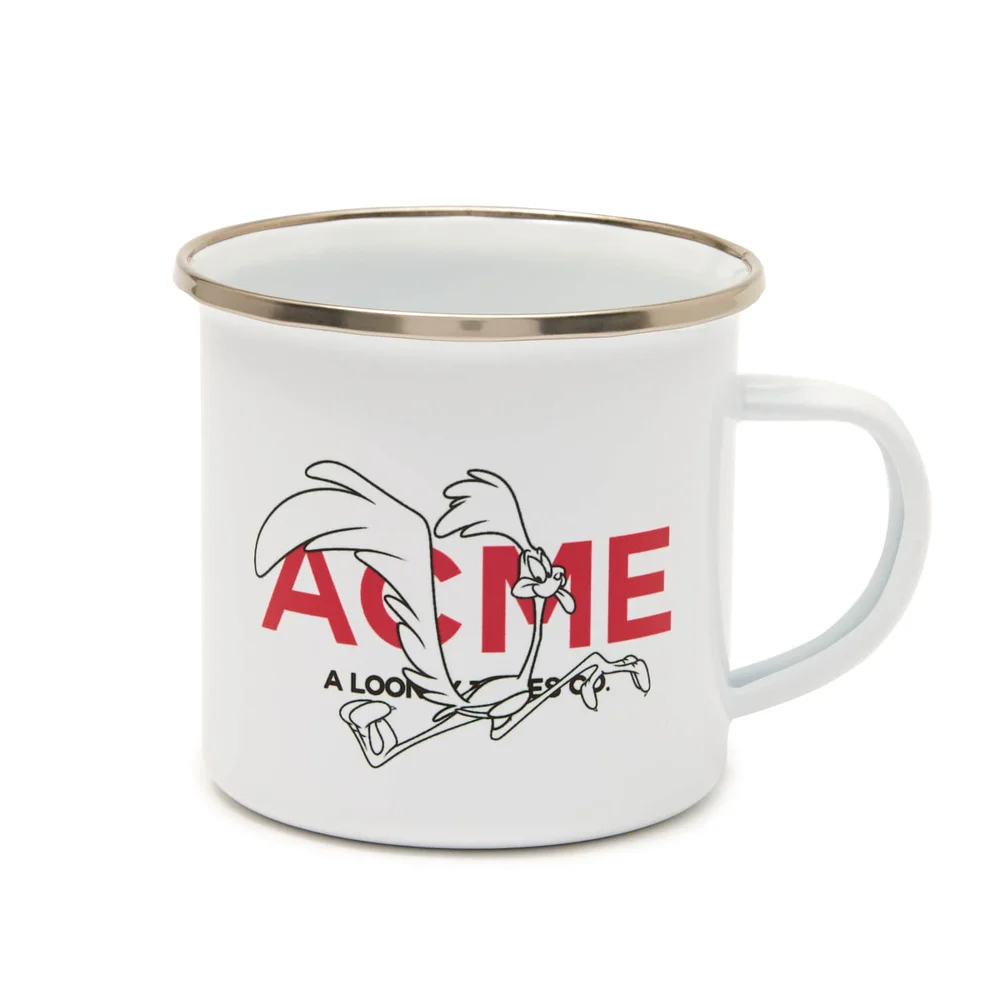 Looney Tunes ACME Capsule Road Runner Enamel Mug - White Image 1