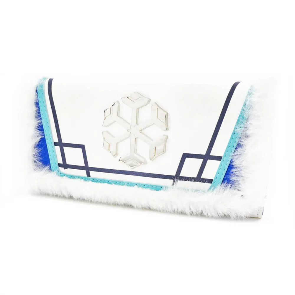 Loungefly Overwatch Faux Leather Trifold Purse With Faux Fur Trim Image 1