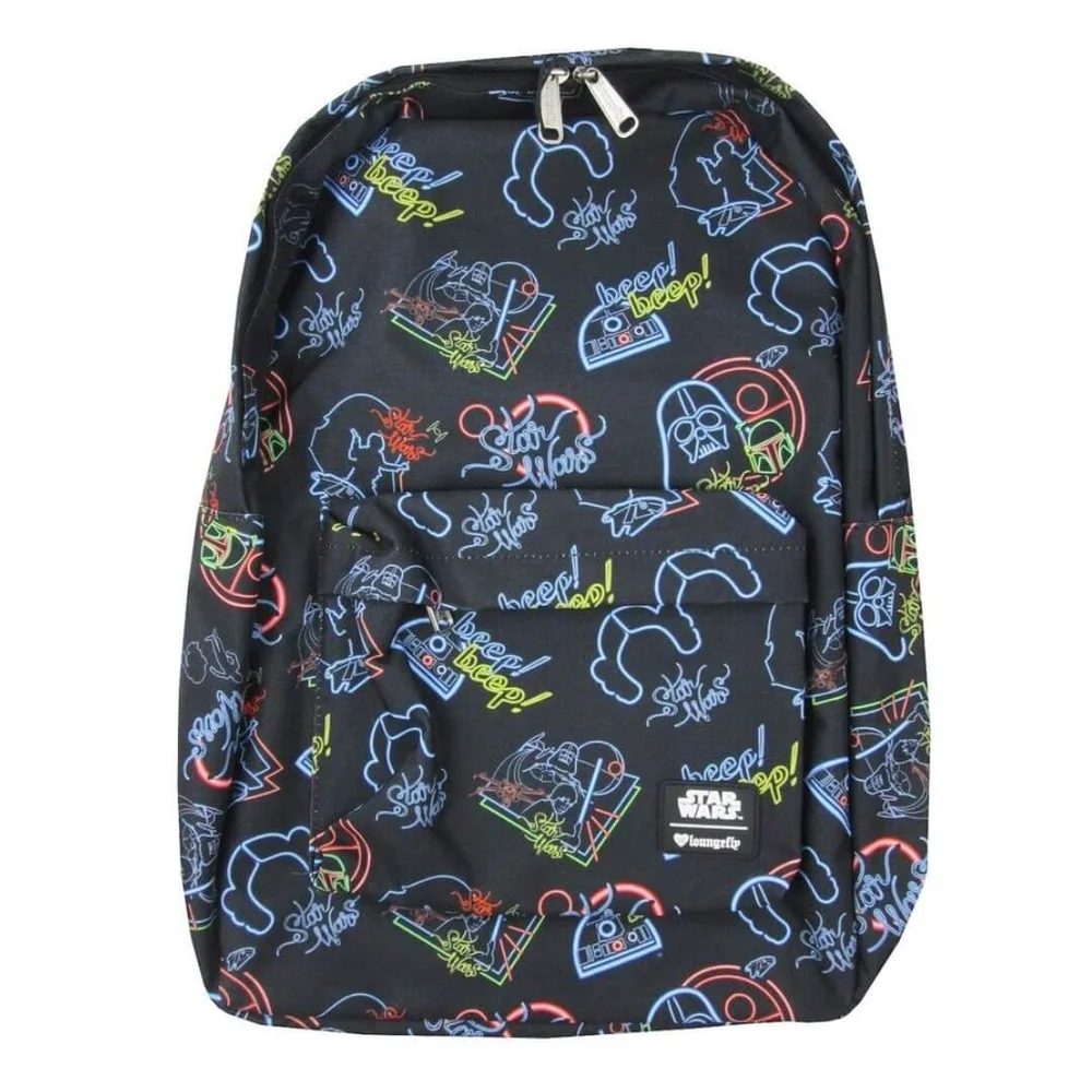 Loungefly Star Wars Neon Print Nylon Backpack Image 1