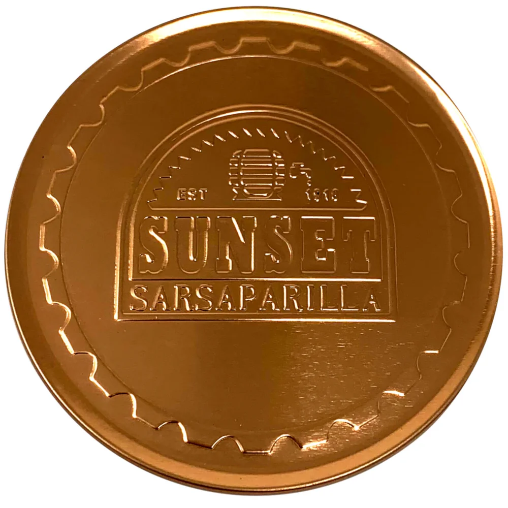 Fallout Sunset Sarsaparilla Metal Coasters Image 1