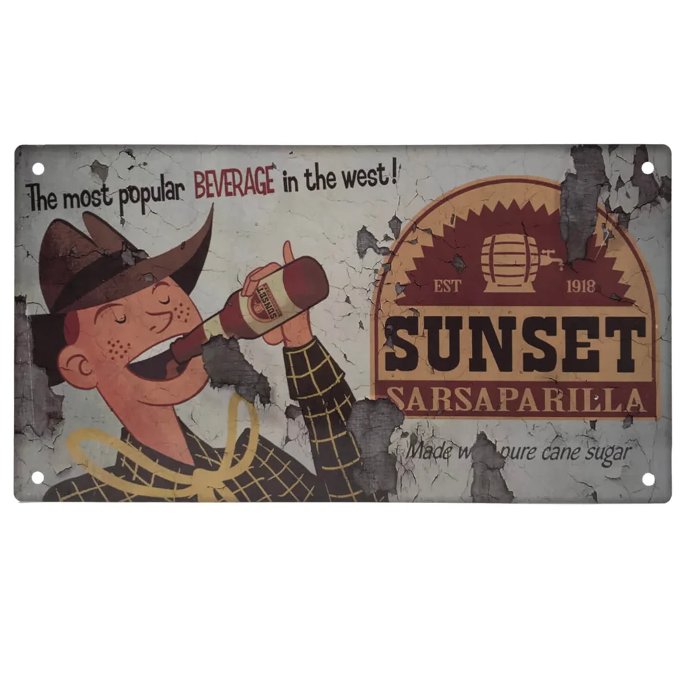 Fallout Sunset Sarsaparilla Metal Sign Image 1