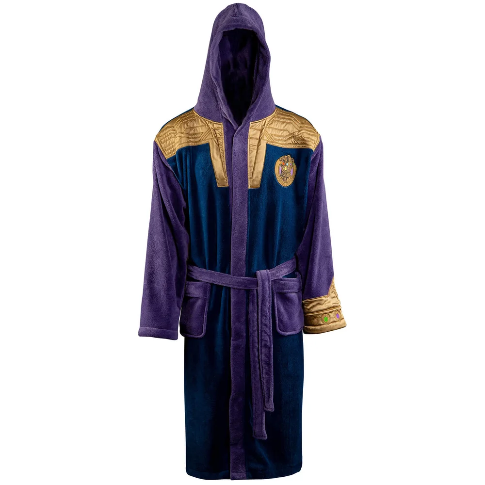Marvel Thanos Outfit Fleece Bathrobe - Adult Image 1