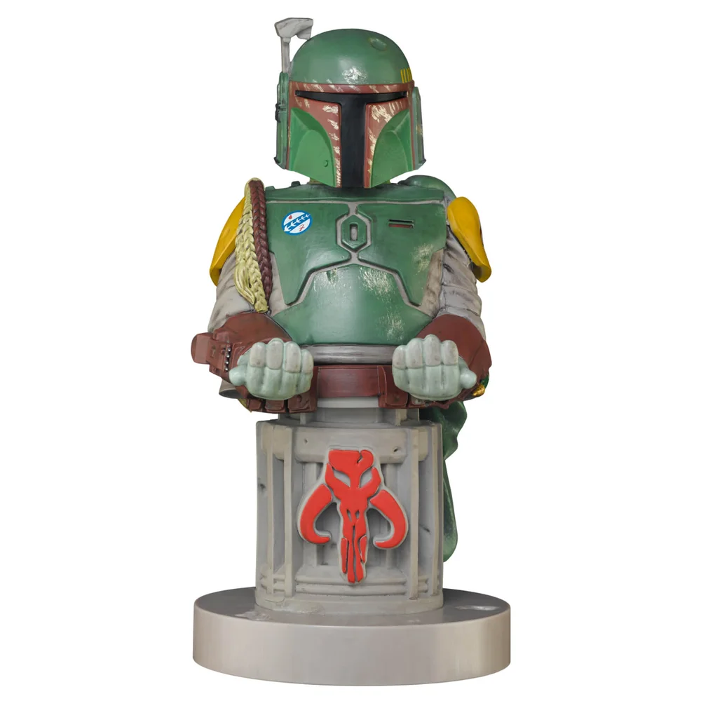 Star Wars Collectible Boba Fett 8 Inch Cable Guy Controller and Smartphone Stand Image 1