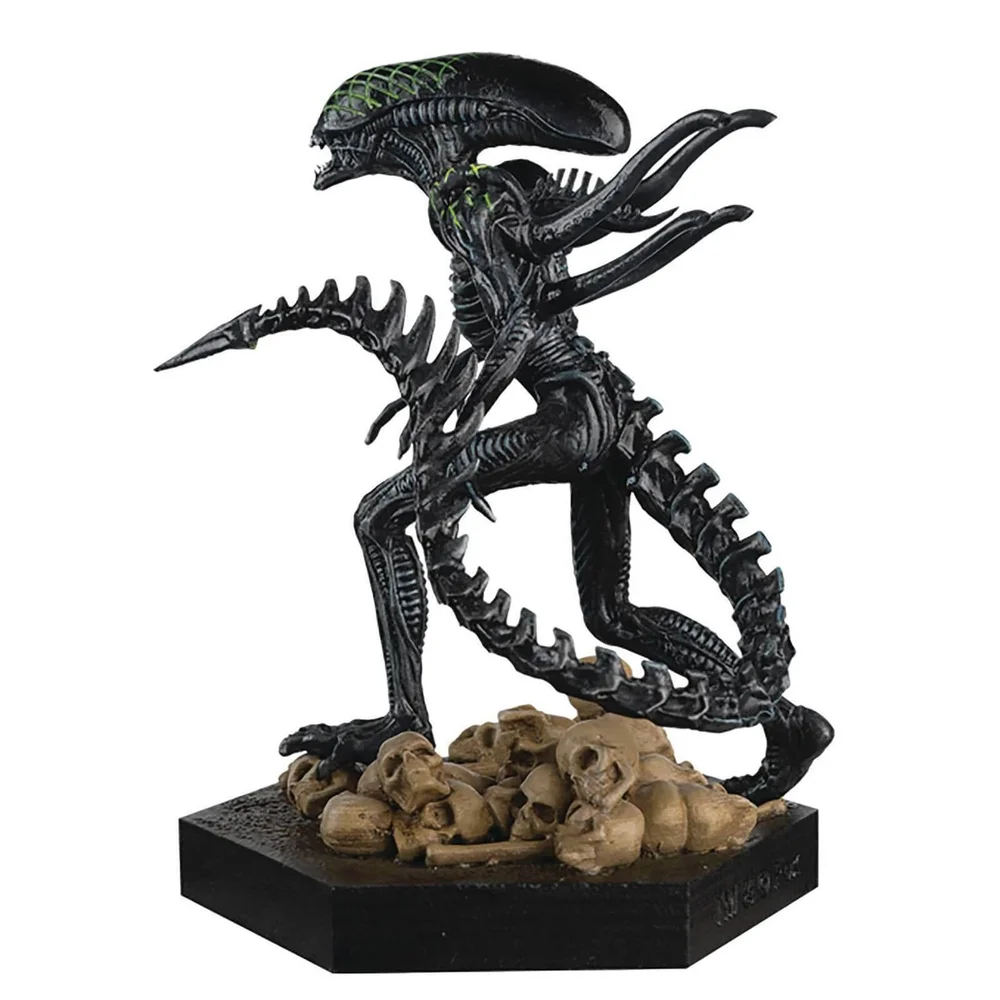 Eaglemoss Figure Collection - AVP Grid Metallic Xenomorph Resin 5" Figurine Image 1