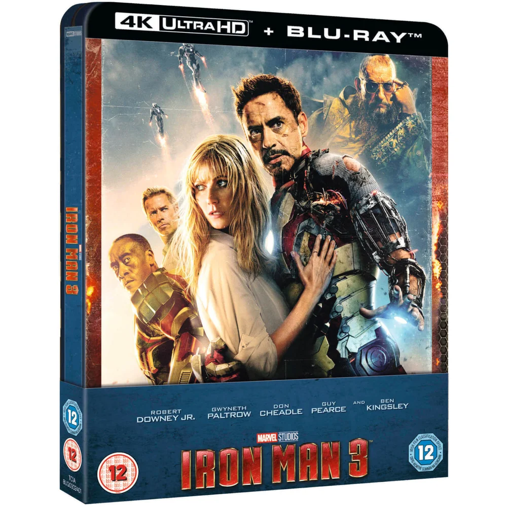 Iron Man 3 - 4K Ultra HD Zavvi UK Exclusive Steelbook Image 1