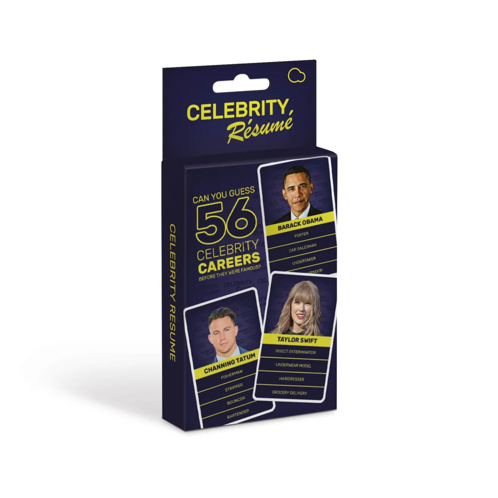Celebrity Resume Card Game Image 1