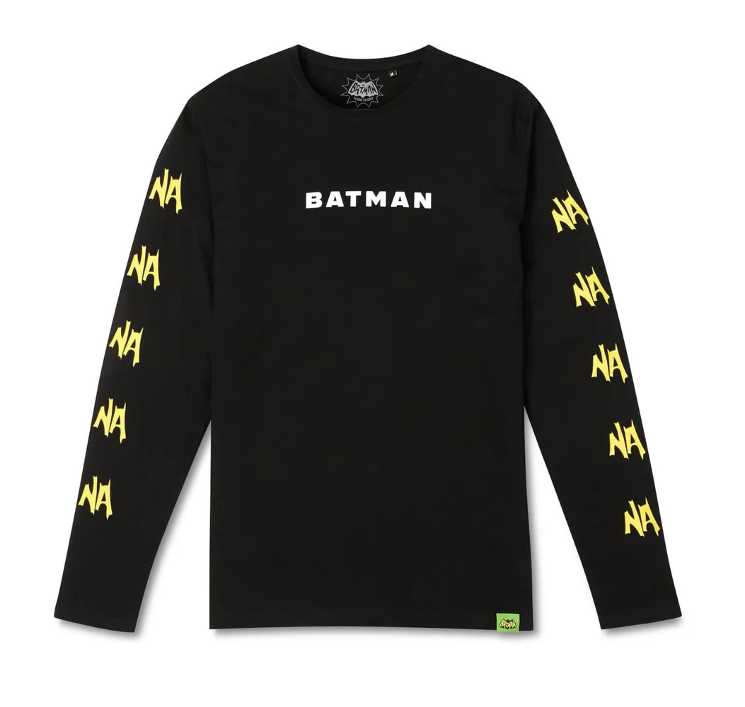 Batman Surf NA NA NA Surfs Up! Long Sleeved T-Shirt - Black - S Image 1