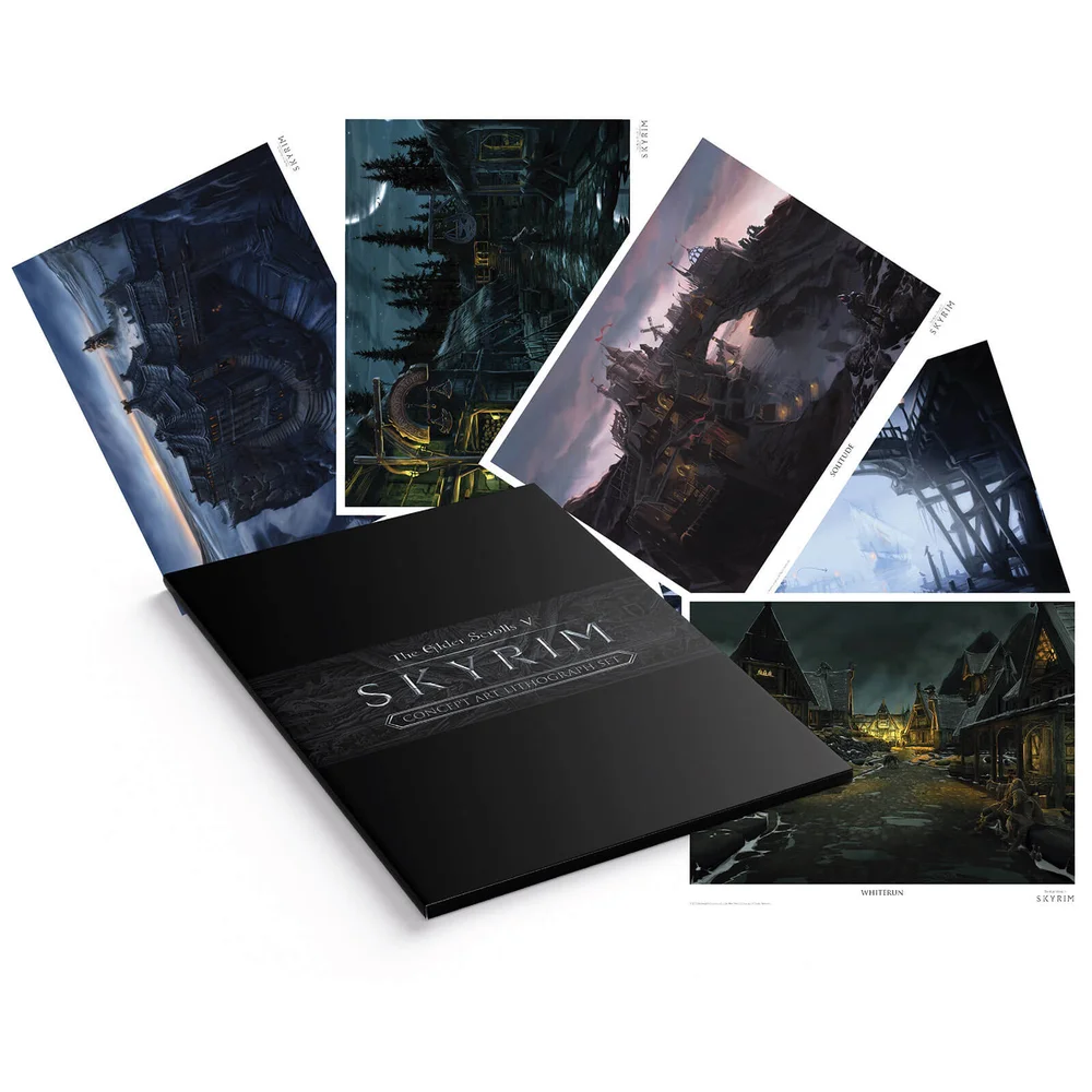 Elder Scrolls Lithograph - Set of 5 Prints Image 1