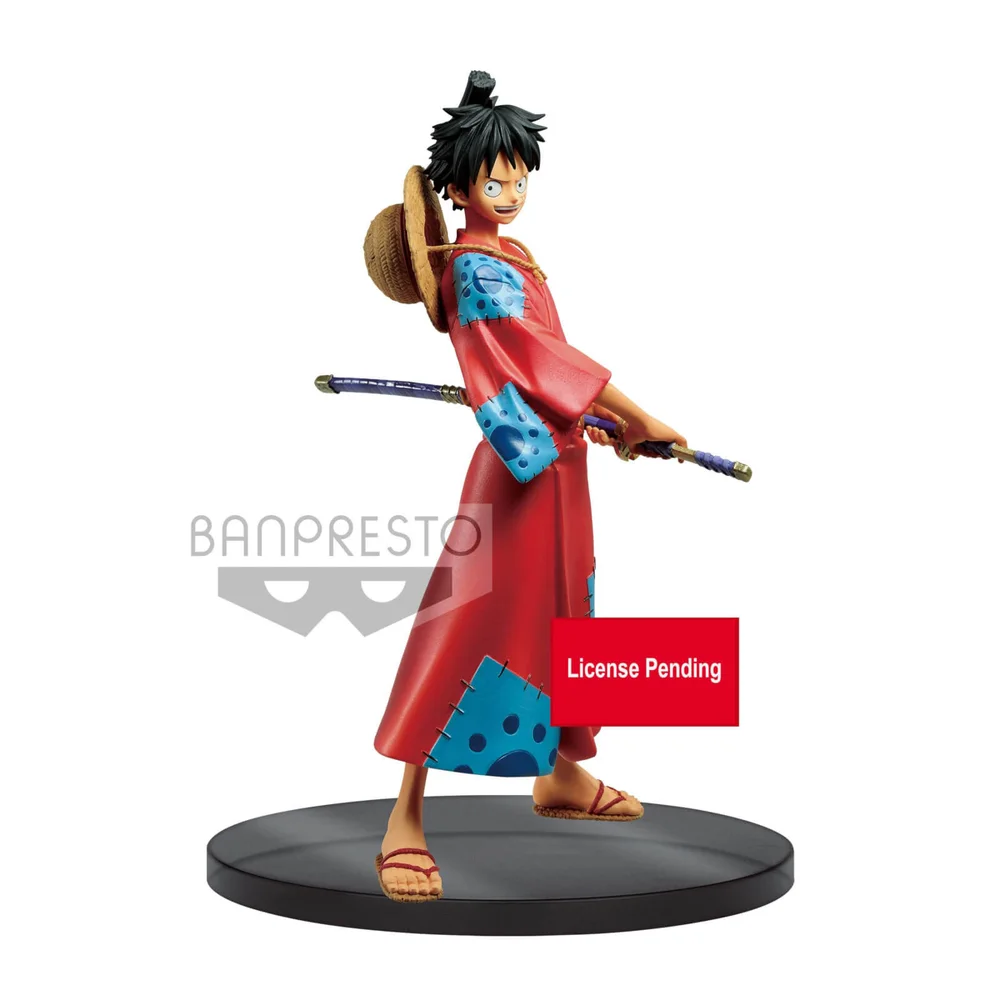 Banpresto One Piece Monkey D. Luffy The Grandline Men Wanokuni DXF Statue Image 1