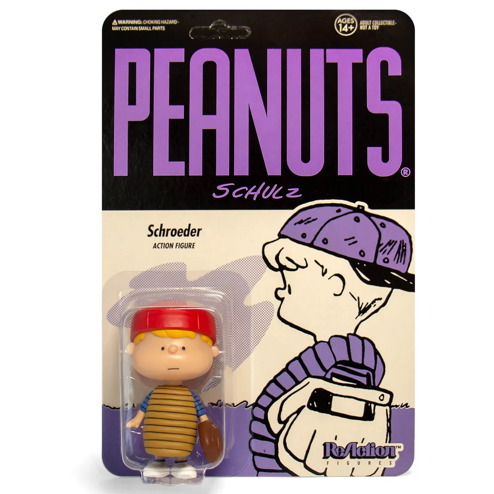 Super7 Peanuts ReAction Figure - Baseball Schroeder Image 1