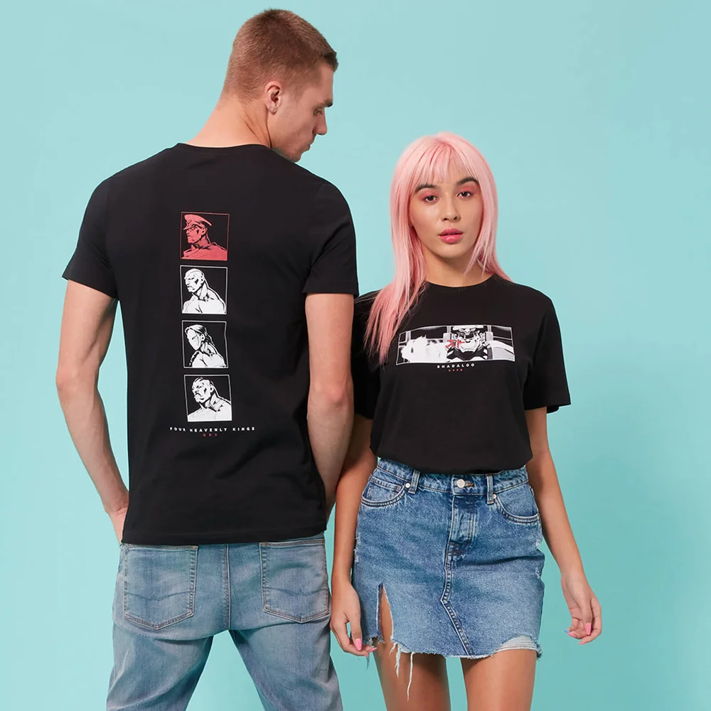 Street Fighter Arcade Heavenly Kings Unisex T-Shirt - Black - S - Black Image 1