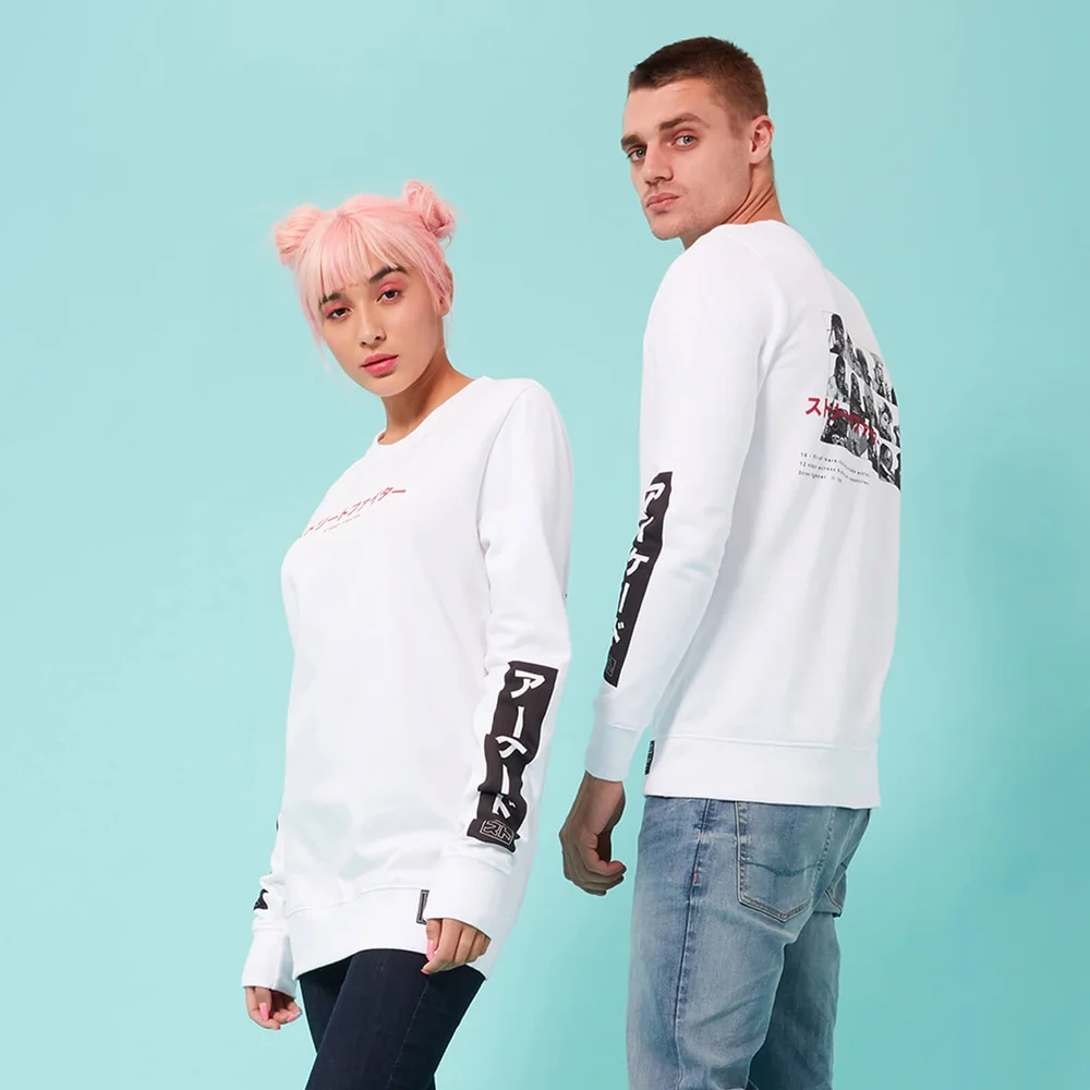 Street Fighter Arcade Line Up Unisex Sweatshirt - White - S - White Image 1
