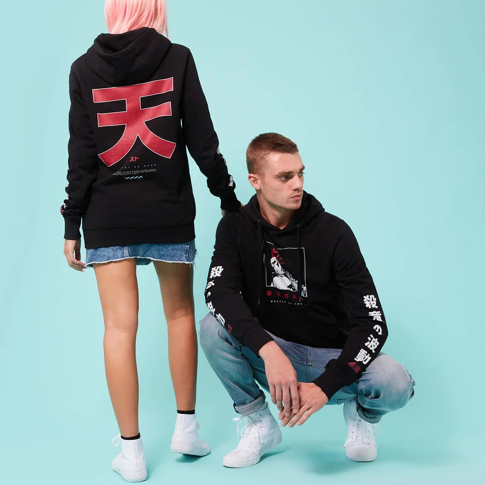 Street Fighter Arcade Akuma Unisex Hoodie - Black - S - Black Image 1
