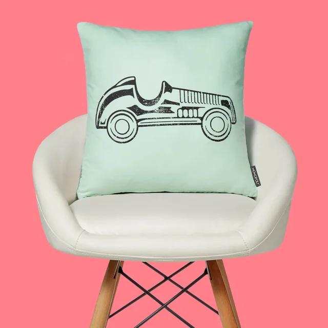 Monopoly Car Letterpress Square Cushion