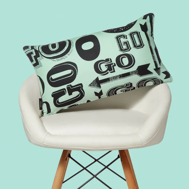 Monopoly Go! Letterpress Rectangular Cushion