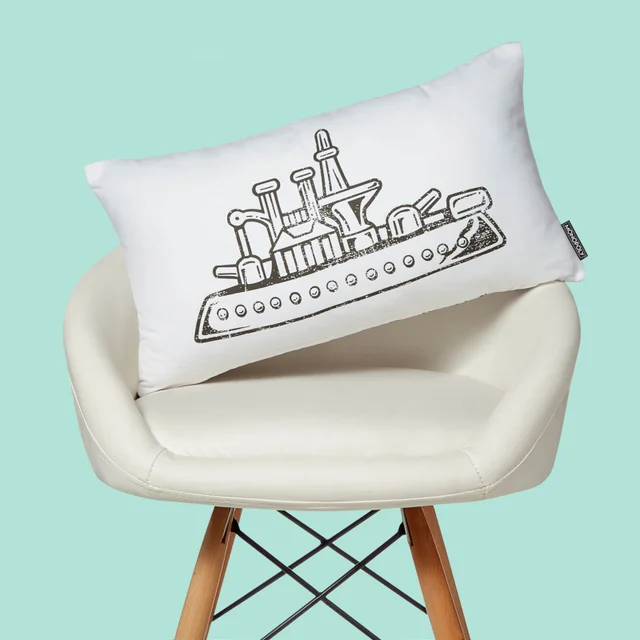 Monopoly Ship Rectangular Cushion