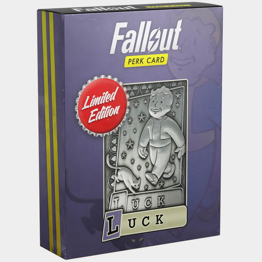 fallout limited edition perk card Perk Card Collectors Album is an exclusive collection of seven metal treasures Fallout Limited Edition Perk Card