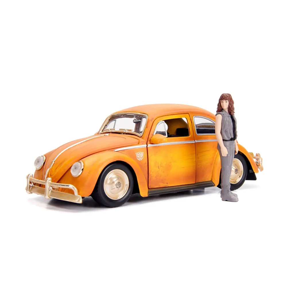 Jada Die Cast 1:24 Bumblebee VW Beetle with Figure Image 1