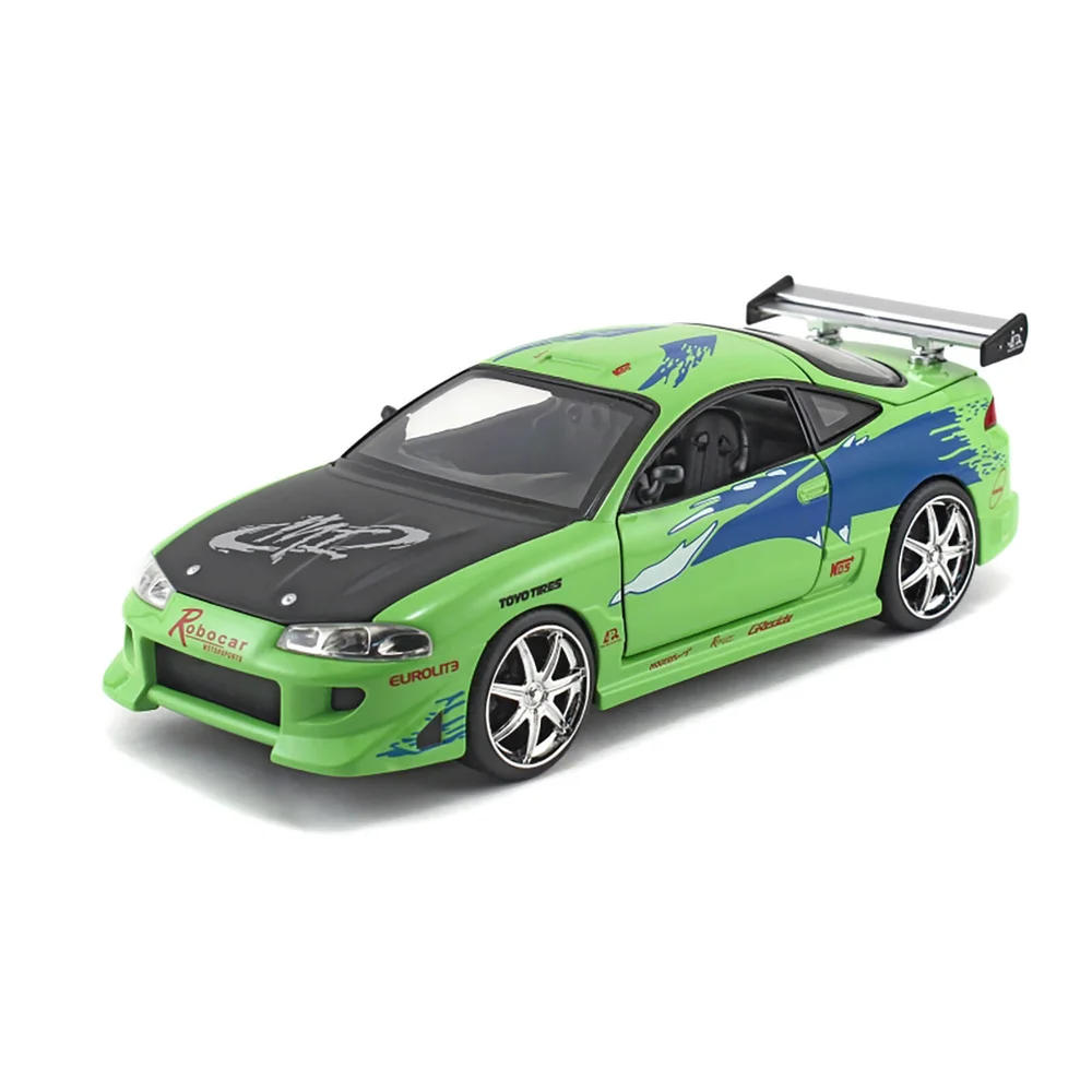 Jada Die Cast 1:24 2 Fast 2 Furious Brian's 1995 Mitsubishi Eclipse Image 1