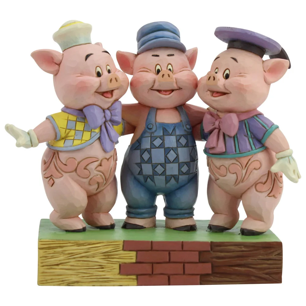 Disney Traditions - Squealing Siblings (Silly Symphony Three Little Pigs Figurine) Image 1
