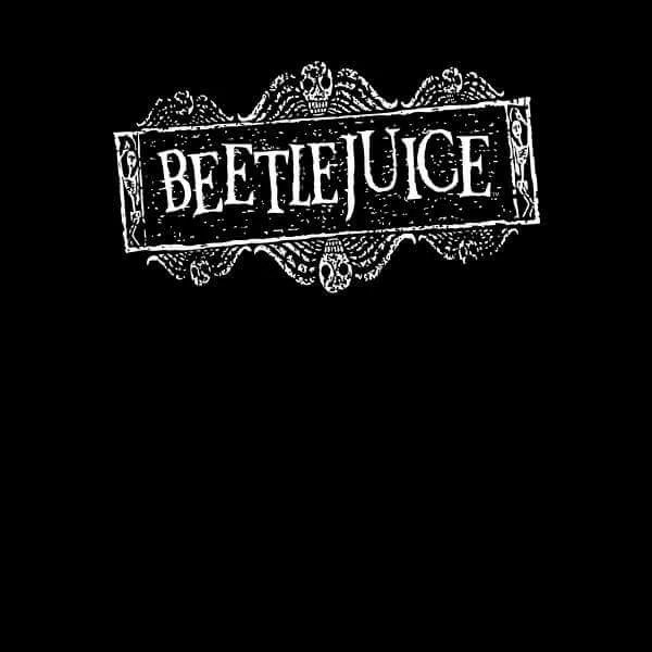 Beetlejuice White Logo Unisex T-Shirt - Black