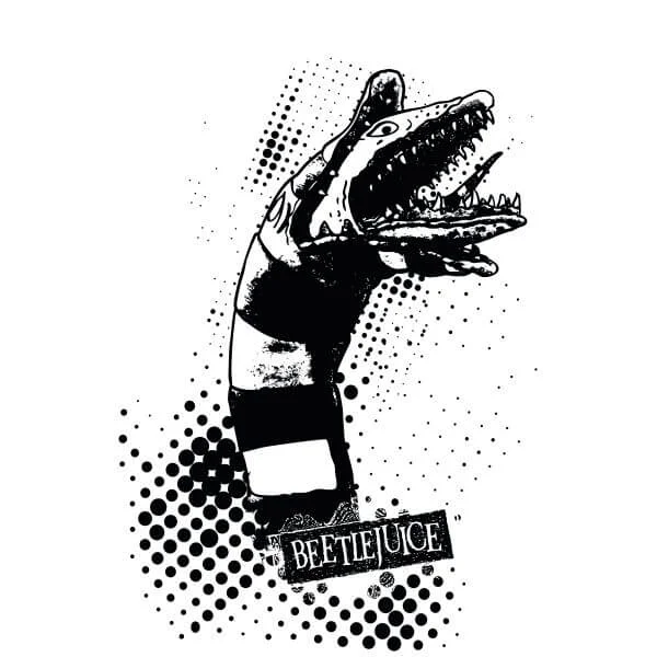 Beetlejuice Sandworm Attack Women's T-Shirt - White
