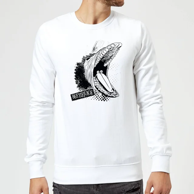 Beetlejuice Barbara Monster Sweatshirt - White