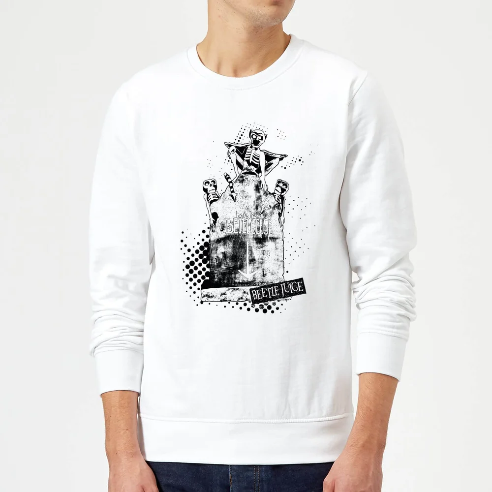 Beetlejuice Here Lies Betelgeuse Sweatshirt - White - S - White Image 1