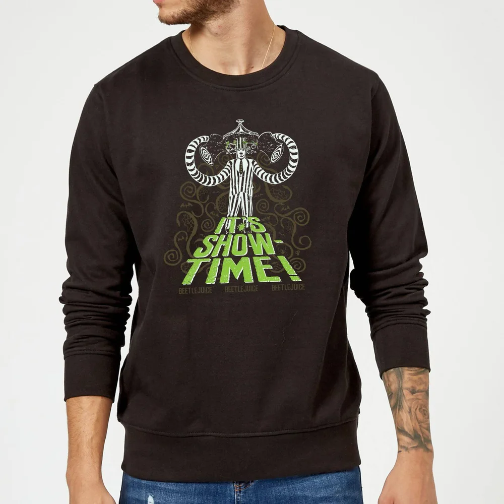 Beetlejuice It's Show-Time Sweatshirt - Black - S Image 1