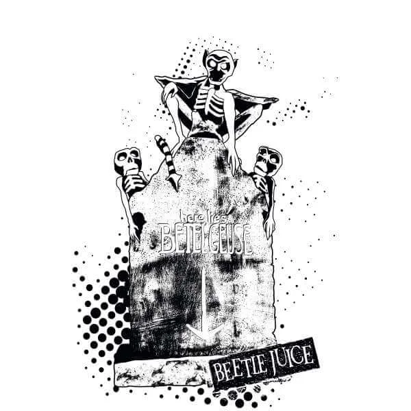 Beetlejuice Here Lies Betelgeuse Hoodie - White