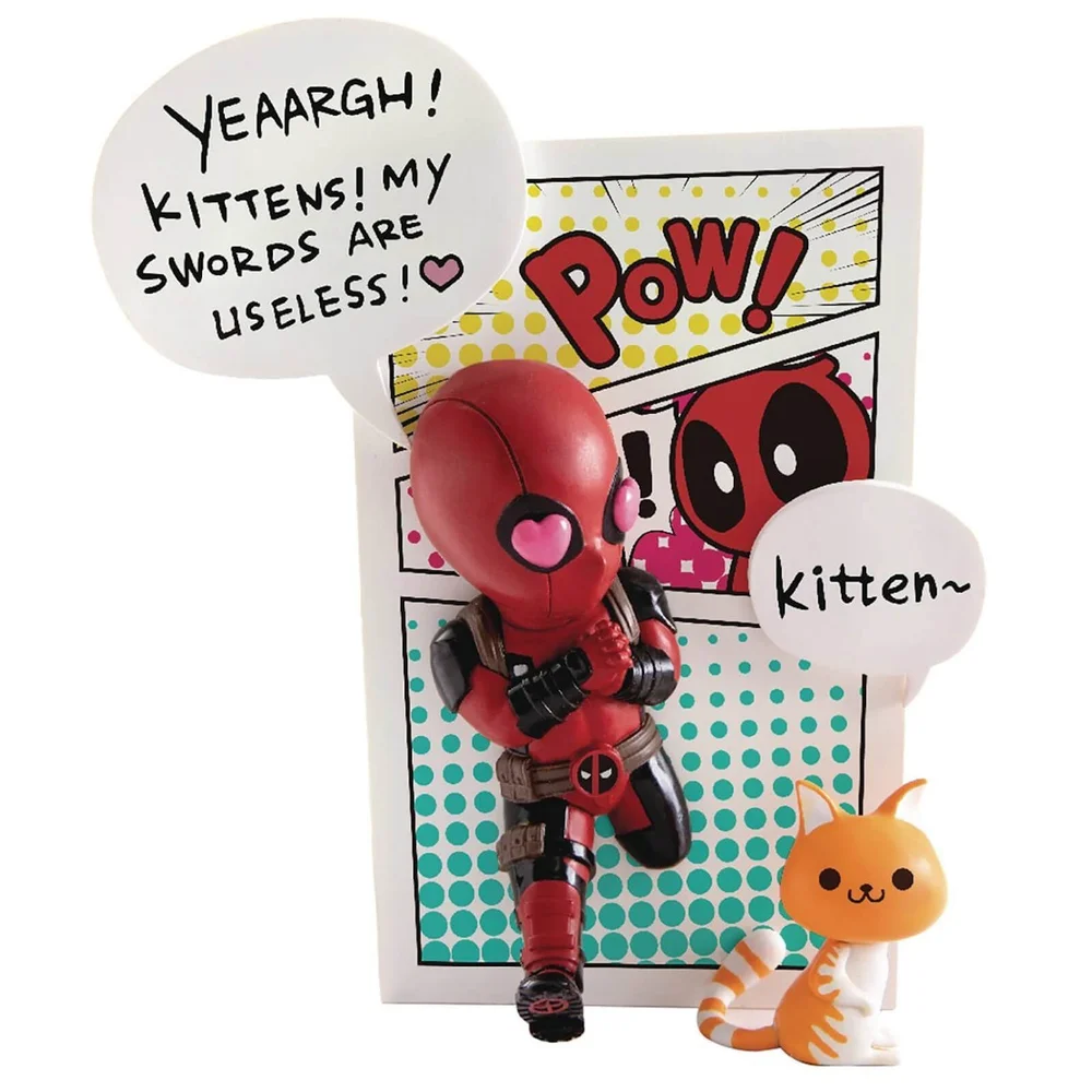 Beast Kingdom Marvel Comics Deadpool Jump Out 4th Wall Mini Egg Attack Figure Image 1