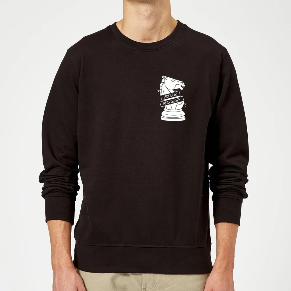 Honour And Glory Pocket Print Sweatshirt - Black - S - Black Image 1