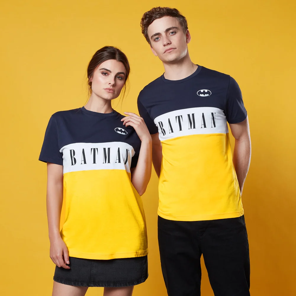 Batman Panelled T-Shirt - Yellow - S Image 1
