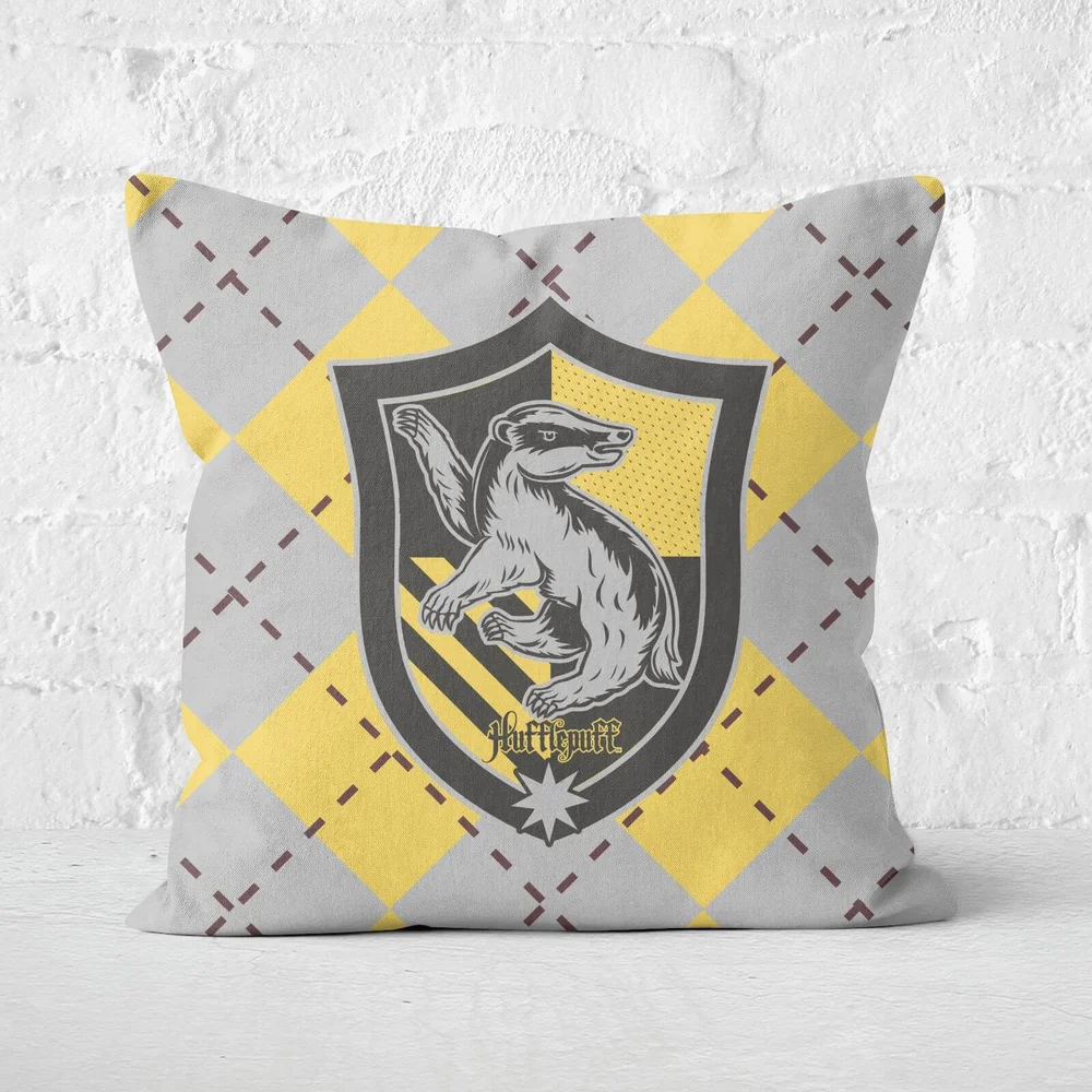 Harry Potter Hufflepuff Square Cushion - 40x40cm Image 1