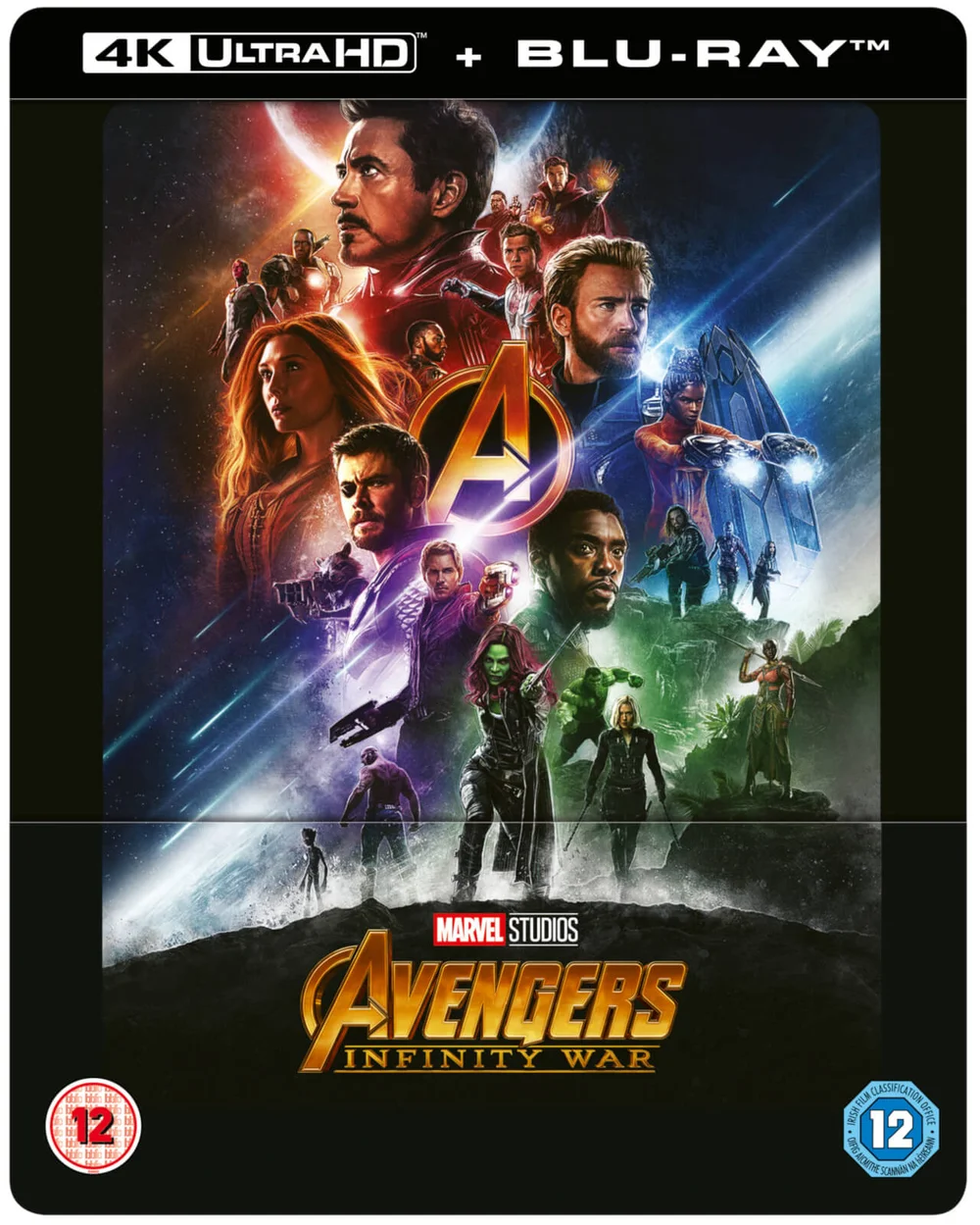 Avengers Infinity War 4K Ultra HD (Includes 2D Blu-ray) - Zavvi UK Exclusive Lenticular Steelbook Image 1
