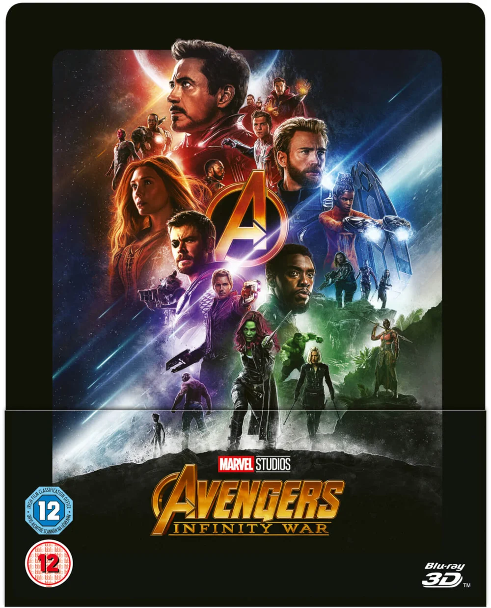Avengers Infinity War 3D (Includes 2D Blu-ray) - Zavvi UK Exclusive Lenticular Steelbook Image 1