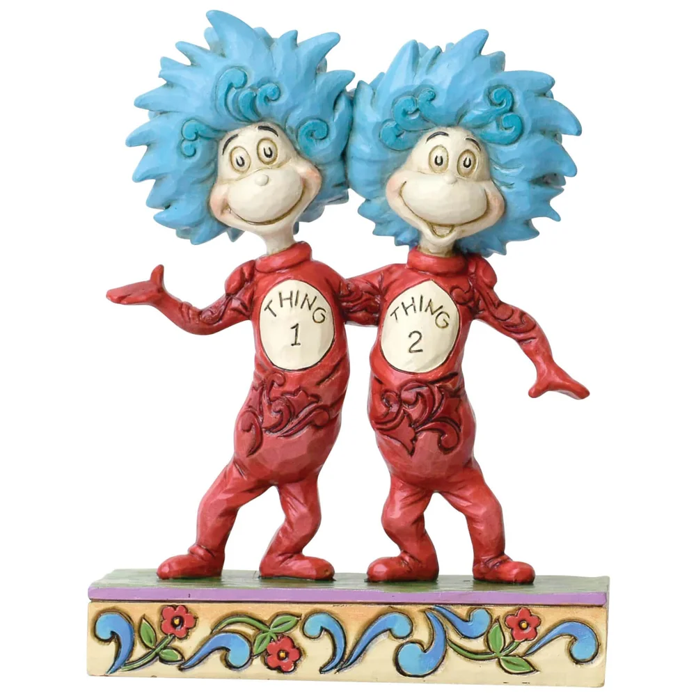 Dr Seuss by Jim Shore Thing 1 and Thing 2 Figurine Image 1
