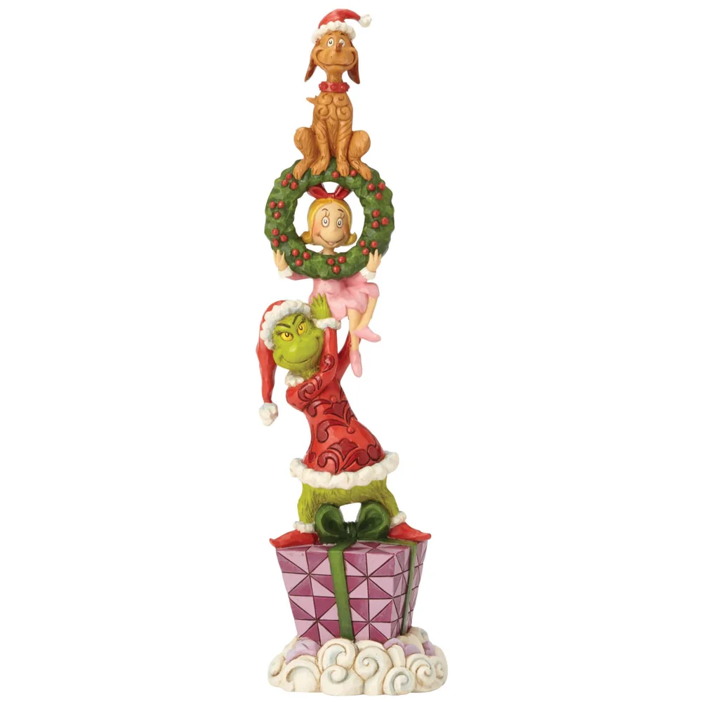 The Grinch By Jim Shore Stacked Grinch Characters Figurine Image 1