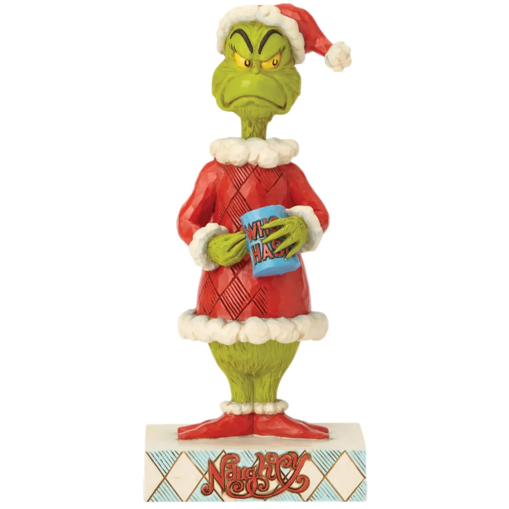 The Grinch By Jim Shore Two-Sided Naughty/Nice Grinch Figurine Image 1
