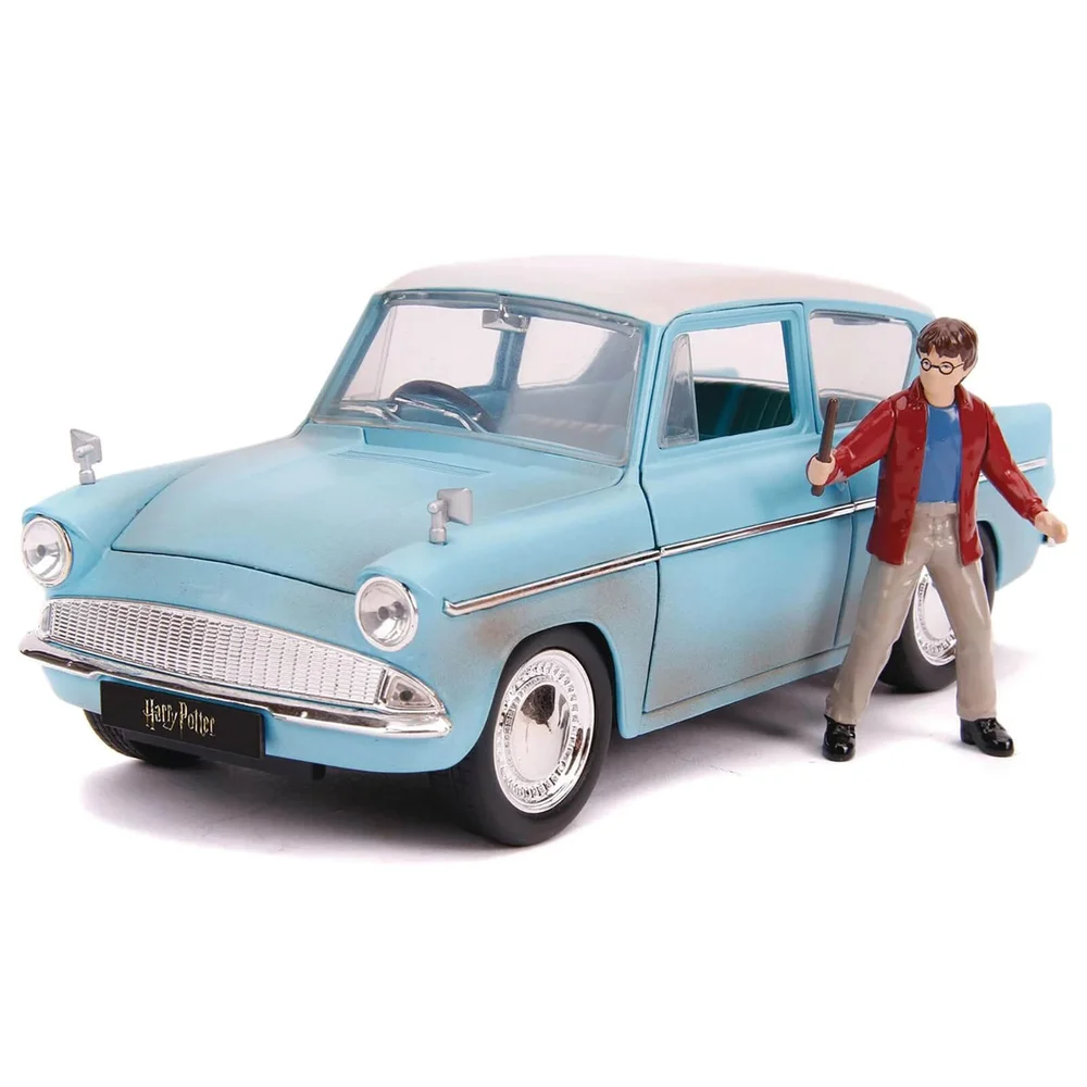 Jada Die Cast 1:24 Harry Potter 1959 Ford Anglia with Figure Image 1