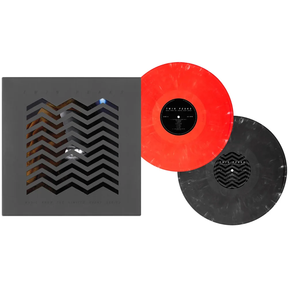 Death Waltz Recording Co. - Twin Peaks (Music From The Limited Event Series) 180g Vinyl 2LP (Red and Black Marble) Image 1