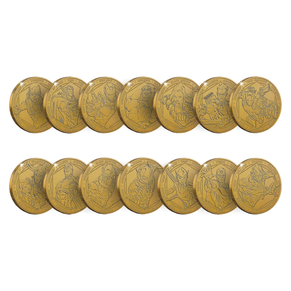 Marvel Commemorative Collector's Coin (Set of 14) - Zavvi Exclusive Image 1