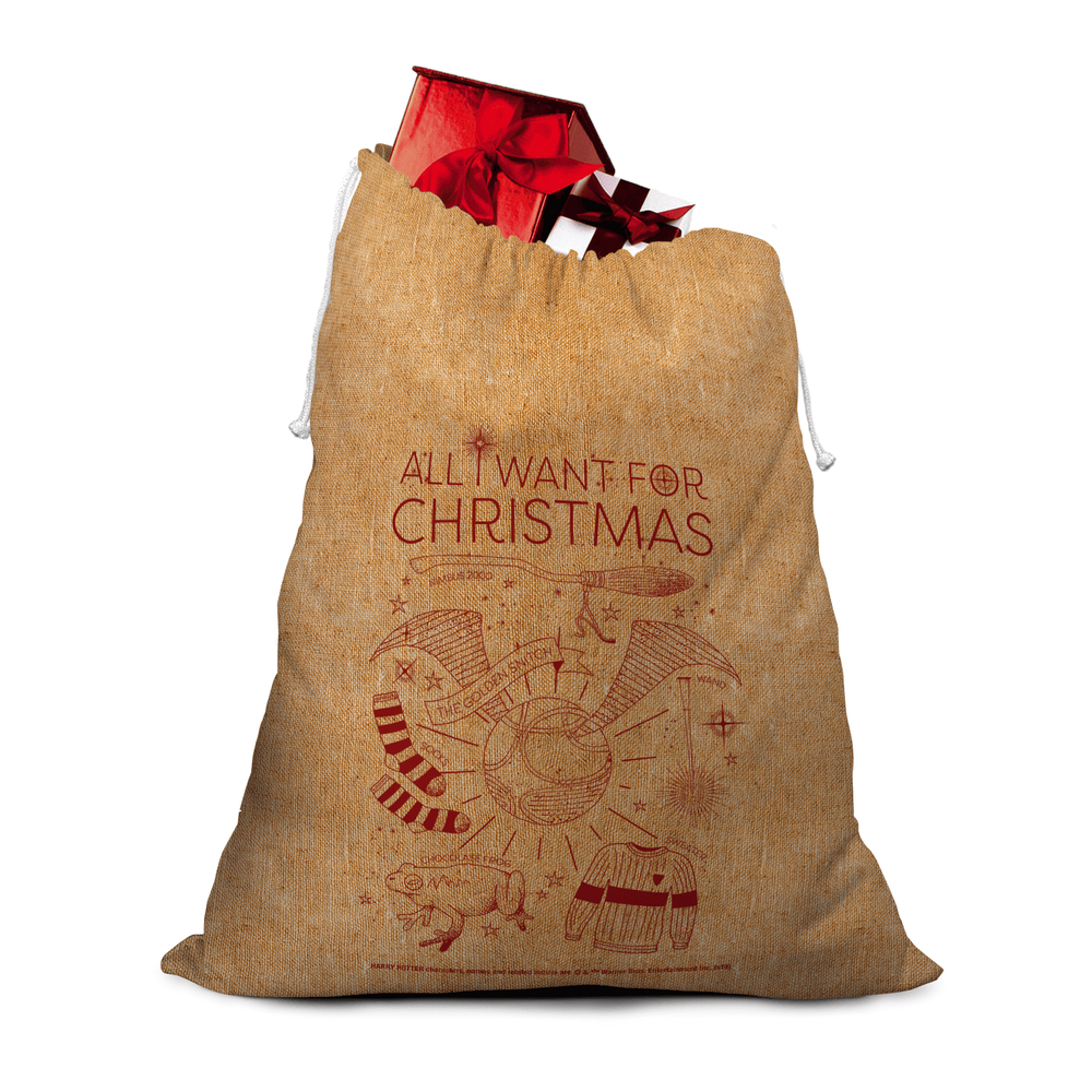 Harry Potter Officially Licensed Christmas Hessian Sack Image 1