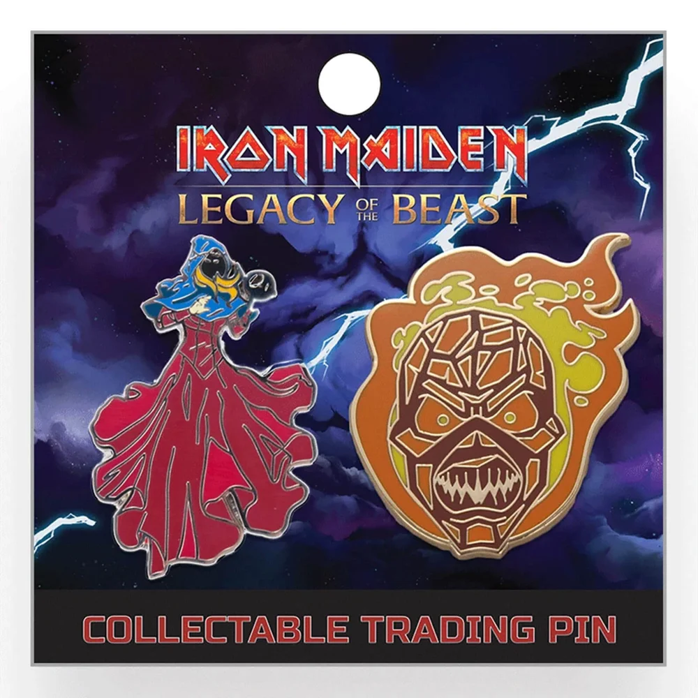 Iron Maiden Legacy of the Beast Lapel Pin - The Wicker Eddie and The Clairvoyant Image 1