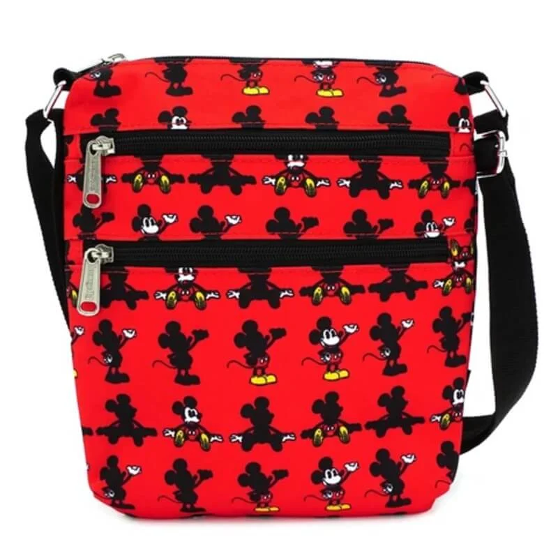 Loungefly Disney Mickey Parts Aop Nylon Passport Image 1