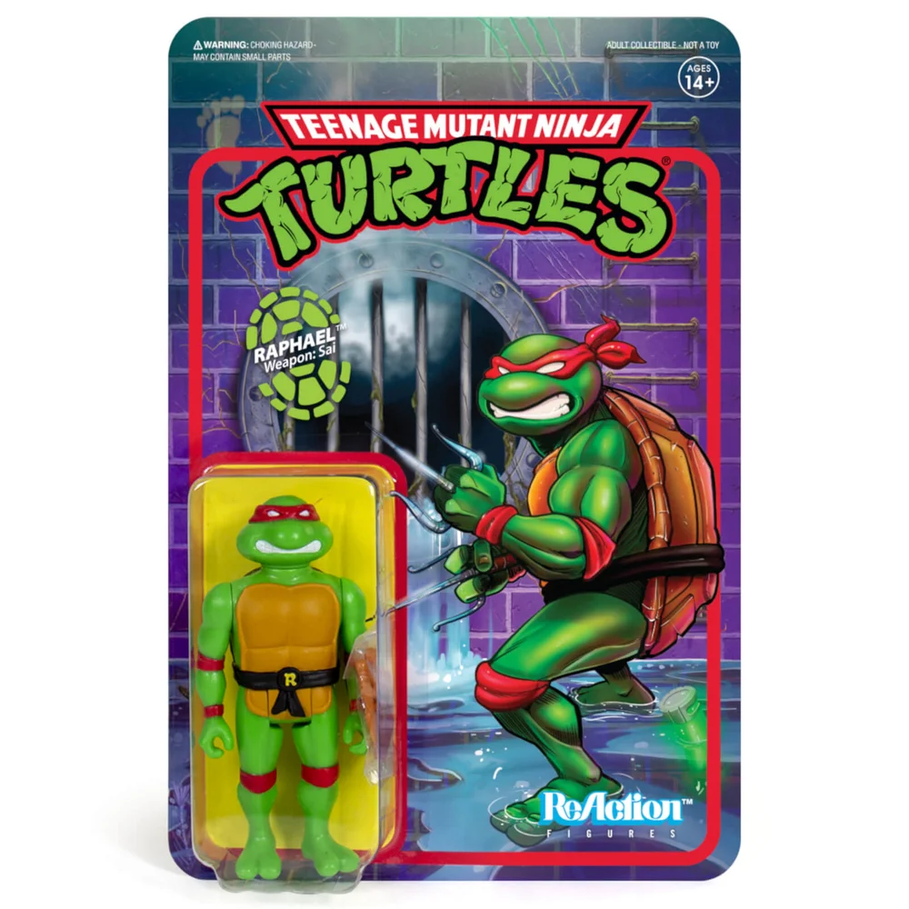 Super7 Teenage Mutant Ninja Turtles ReAction Figure - Raphael Image 1