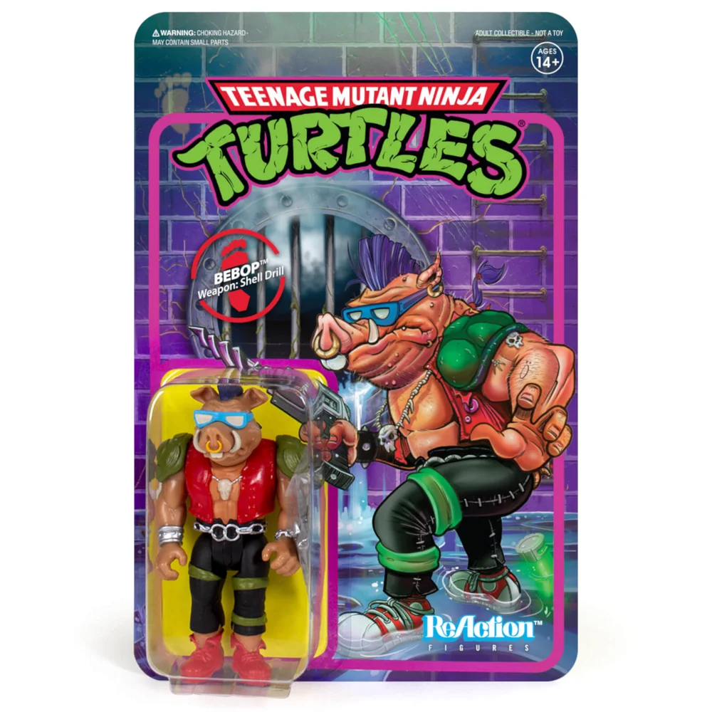 Super7 Teenage Mutant Ninja Turtles ReAction Figure - Bebop Image 1